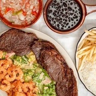 20. BBQ Steak with Shrimp